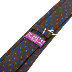Brown Sable Bloom Macclesfield Silk Tie 7.5cm