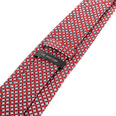 Red Rugby Ball Print IMS Tie 8cm