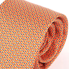 Ayo Orange Geometric IMS Tie 7.5cm