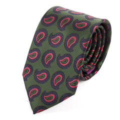 Green & Pink Paisley IMS Tie 7.5cm