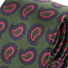 Green & Pink Paisley IMS Tie 7.5cm