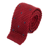 Red Dot Silk Knitted Tie 5.5cm