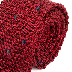 Red Dot Silk Knitted Tie 5.5cm