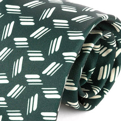 Neha Green Striped IMS Tie 7.5cm
