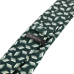 Neha Green Striped IMS Tie 7.5cm