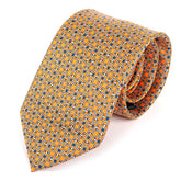 Orange Links Print IMS Tie 7.5cm