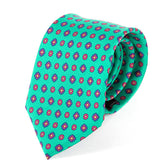 Signy Green Motif IMS Tie 7.5cm