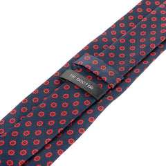 Black Windsor Eclipse Motif Tie 7.5cm
