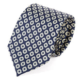 Veira Navy Blue IMS Print Tie 8cm