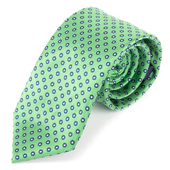 Green Emerald Dot Tie 7.5cm