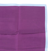 Large Purple Silk Pocket Square 42cm