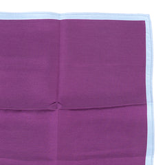 Large Purple Silk Pocket Square 42cm