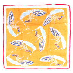 Orange Surfer Jenny Large Pocket Square 42cm