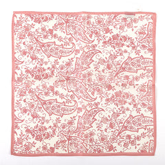 Rosewood Paisley Silk Pocket Square 32cm