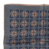 Peacock Green Prism Silk Pocket Square 32cm