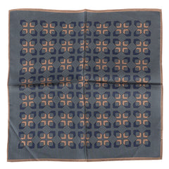 Peacock Green Prism Silk Pocket Square 32cm