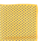 Yellow Squared Silk Pocket Square 32cm