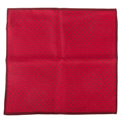 Bordeaux Diamond Silk Pocket Square 32cm
