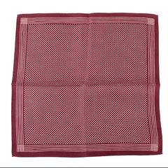 Purple Dotted Silk Pocket Square 32cm