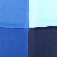 Blue Quadrant Silk Pocket Square