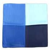 Blue Quadrant Silk Pocket Square