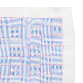 Blue And Pink Squares Large Silk Pocket Square