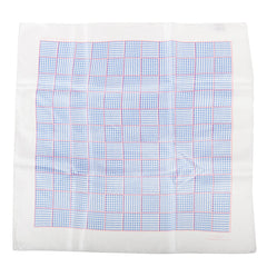 Blue And Pink Squares Large Silk Pocket Square