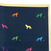 Blue Cavalier Spaniel Dog Print Silk Pocket Square
