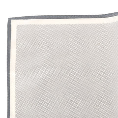 Grey Marl XL Silk Pocket Square 40cm