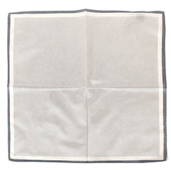 Grey Marl XL Silk Pocket Square 40cm
