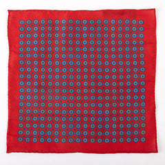 Marcello Red IMS 33cm Pocket Square