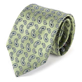 Green Paisley Silk Tie 8.5cm