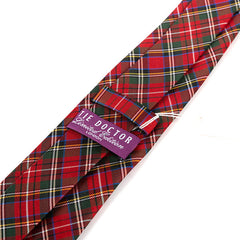Red Tartan Silk Tie 7.5cm