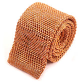 Orange Marl Silk Knitted Tie 6cm - Tie Doctor