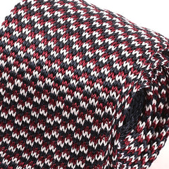 Brooks Red And Blue Silk Knitted Tie 5.5cm - Tie Doctor