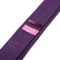 Tiwa Purple Pointed Silk Knitted Tie 7cm, One of One - Tie Doctor