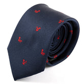 Blue Squirrel Print Tie 7.5cm - Tie Doctor