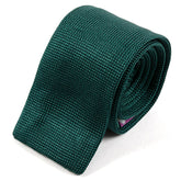 Smart Green Silk Knitted Tie 5cm - Tie Doctor