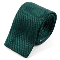 Smart Green Silk Knitted Tie 5cm - Tie Doctor