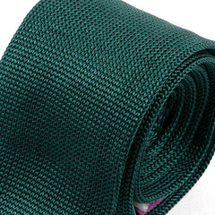 Smart Green Silk Knitted Tie 5cm - Tie Doctor