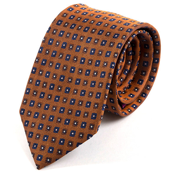 Remi Dark Orange Slim Silk Tie 6cm - Tie Doctor