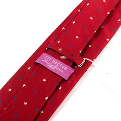 Red Multi Star Wide Silk Tie 8cm - Tie Doctor