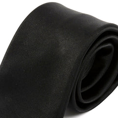 Black Danso Slim Silk Tie 7cm - Tie Doctor