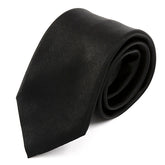 Black Danso Slim Silk Tie 7cm - Tie Doctor