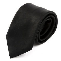 Black Danso Slim Silk Tie 7cm - Tie Doctor  