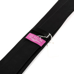 Black Danso Slim Silk Tie 7cm - Tie Doctor