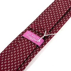 Dark Red Mini Paisley Silk Tie 7cm - Tie Doctor