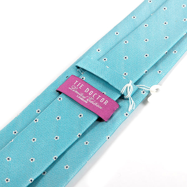 Basilio Light Blue Floral Tie 8cm - Tie Doctor  