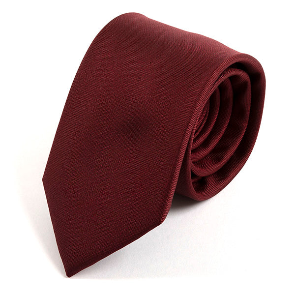 Dark Red Danso Silk Tie 7.5cm - Tie Doctor  