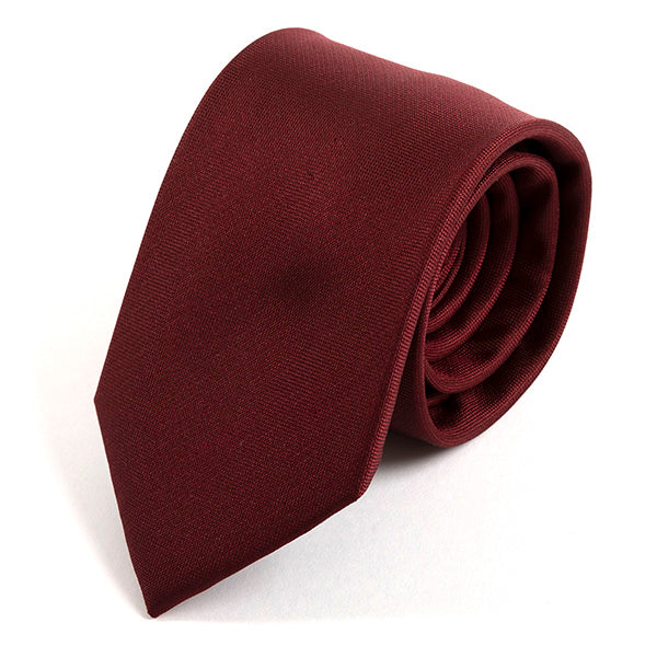 Dark Red Danso Silk Tie 7.5cm - Tie Doctor